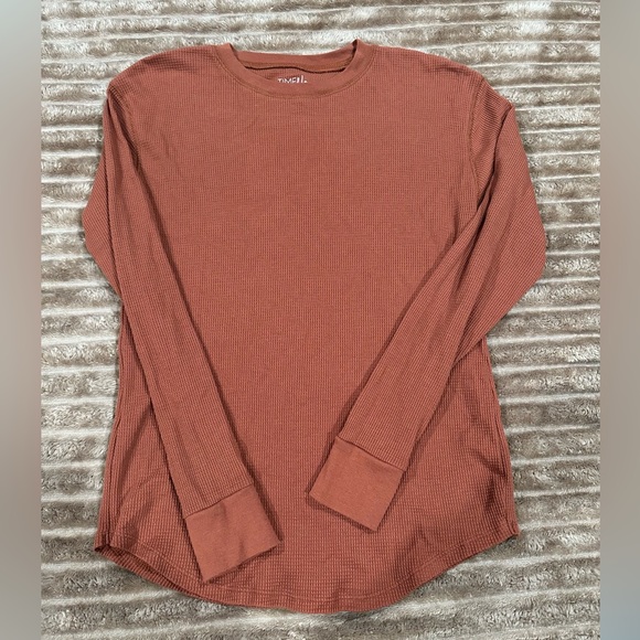 Time and Tru Long sleeve waffle shirt - Picture 1 of 1